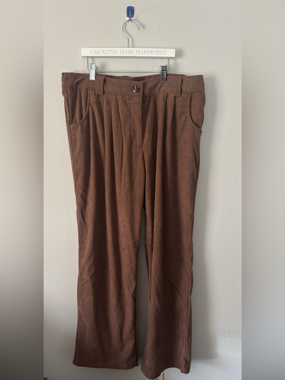 HALARA Men's Corduroy Pants in Chestnut Brown